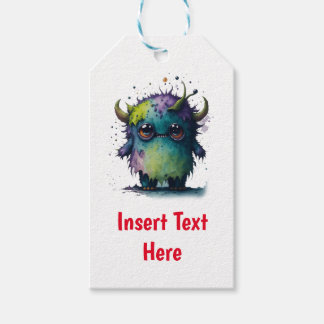 Aanpasbaar Cartoon Monster Design Cadeaulabel