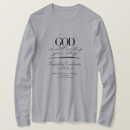Aanpasbaar christelijk groeps T-shirt (Design voorkant)