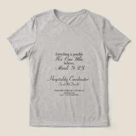 Aanpasbaar christelijk groeps-T-shirt Tri-Blend Shirt
