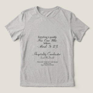 Aanpasbaar christelijk groeps-T-shirt Tri-Blend Shirt