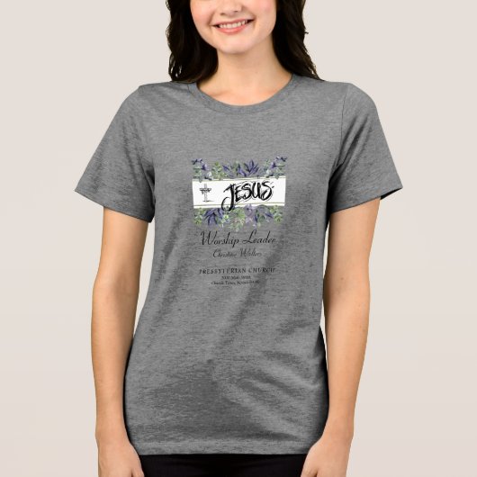 Aanpasbaar christelijk groeps-T-shirt Tri-Blend Shirt (Voorkant)
