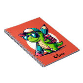 Aanpasbaar Cool Dinosaurium Notitieboek voor Kinde (Rechterzijde)