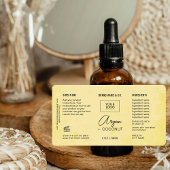 Aanpasbaar Crème Rustic Etiket voor Producten