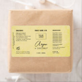 Aanpasbaar Crème Rustic Etiket voor Producten (Insitu)