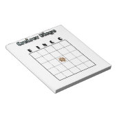Aanpasbaar Cruise Bingo Bord Notitieblok (Schuin)