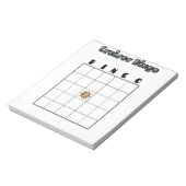 Aanpasbaar Cruise Bingo Bord Notitieblok (Linkerzijde)