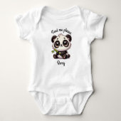 Aanpasbaar Cute Panda rompertje Romper (Voorkant)