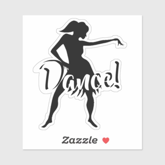 Aanpasbaar danser sticker (Vel)