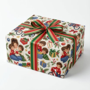 Aanpasbaar "De Kerstmis Oproep" Inpakpapier