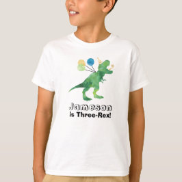 Aanpasbaar dinosaurie verjaardagsshirt elke leefti t-shirt