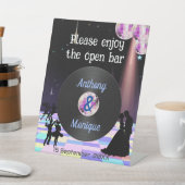 Aanpasbaar Disco Bruiloft Tafel Signaalbord Reclamebord Met Voetstuk (Insitu)