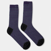 Aanpasbaar donkerblauw groen stippenontwerp sokken (Rechts)
