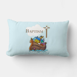 Aanpasbaar, Doopfeest Noah's Ark voor baby jongen Kussen