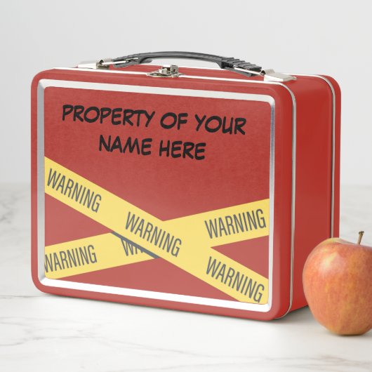 Aanpasbaar "Eigenschap van" met waarschuwingstape (In situ)