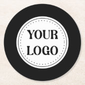 Aanpasbaar, elegant, krachtig en verfijnd ronde kartonnen onderzetter (Voorkant)