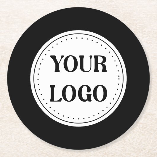 Aanpasbaar, elegant, krachtig en verfijnd ronde kartonnen onderzetter (Voorkant)