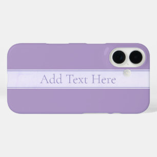 Aanpasbaar Elegant Licht Lavendel Paars iPhone 16 Hoesje
