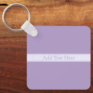 Aanpasbaar Elegant Licht Lavendel Paars Sleutelhanger