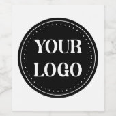 Aanpasbaar, elegant, moedig & verfijnd wijn etiket (Enkel label)