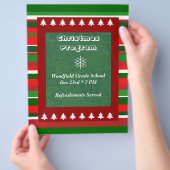 Aanpasbaar evenement: kerstprogramma flyer (Hand)