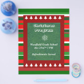 Aanpasbaar evenement: kerstprogramma flyer (Enkel)