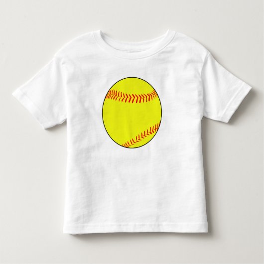 Aanpasbaar Fastpitch Softbal Peuter T-shirt (Voorkant)