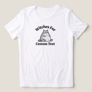 Aanpasbaar feministisch cadeau voor grappige katte Tri-Blend shirt