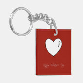 (aanpasbaar) Fijne Valentijnsdag Sleutelhanger (Voorkant Links)