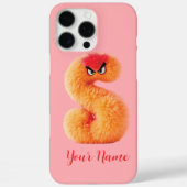 Aanpasbaar Fluffy Monster S Initiaal Case-Mate iPhone Case (Achterkant)
