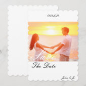AANPASBAAR FOTO SAVE THE DATE KAART (Voorkant / Achterkant)