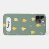 Aanpasbaar Geel Peer Naadloos Patroon Case-Mate iPhone Case (Achterkant (horizontaal))