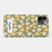 Aanpasbaar Geel Peer Naadloos Patroon Case-Mate iPhone Case (Achterkant (horizontaal))