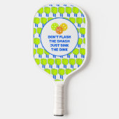 AANPASBAAR: GEEN SMASH FLASHEN PICKLEBALL PADDLE (Achterkant)