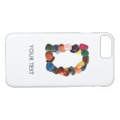 Aanpasbaar Gemstone-Initiaal "D" Case-Mate iPhone Case (Achterkant (Horizontaal))