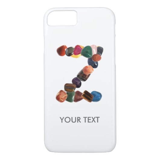 Aanpasbaar Gemstone Initiaal "Z" Case-Mate iPhone Case (Achterkant)