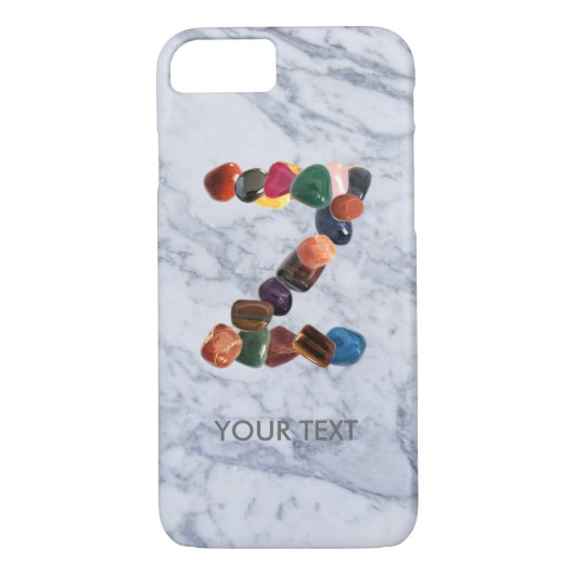 Aanpasbaar Gemstone Initiaal "Z" Case-Mate iPhone Case (Achterkant)