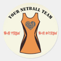 Aanpasbaar gepersonaliseerd netbalteam in kleur