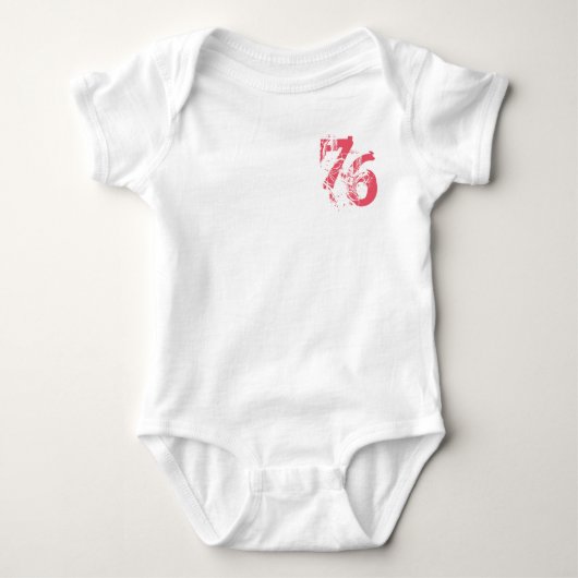 aanpasbaar getal-76 t-shirt ontwerp (Voorkant)