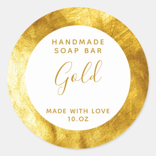 Aanpasbaar Gold Soap Label (Voorkant)