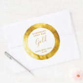Aanpasbaar Gold Soap Label (Envelop)