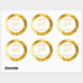 Aanpasbaar Gold Soap Label (Vel)