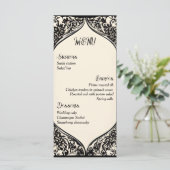 Aanpasbaar Gotisch huwelijksmenu Menu (Staand voorkant)