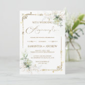 Aanpasbaar Gouden Jubileum Jaarfeest Kaart (Staand voorkant)