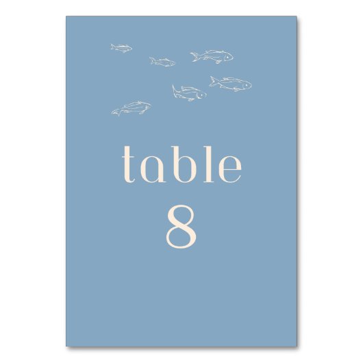 AANPASBAAR GRILLIG STRAND BRUILOFT TAFEL NUMMER KAART (Voorkant)