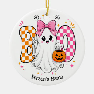 Aanpasbaar Halloween BOO Keramisch Ornament