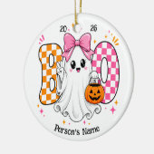 Aanpasbaar Halloween BOO Keramisch Ornament (Links)