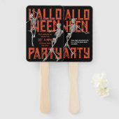 Aanpasbaar Halloween-dansfeest Handwaaier (Voorkant en achterkant)