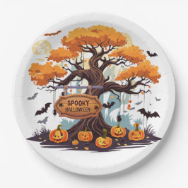 Aanpasbaar Halloween plezier Papieren Bordje