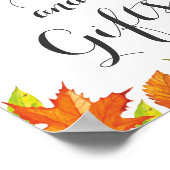 Aanpasbaar Herfst Bord, Herfstbladeren Decoratie (Hoek)