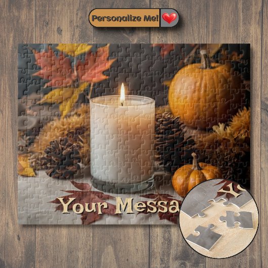Aanpasbaar herfstthema legpuzzel